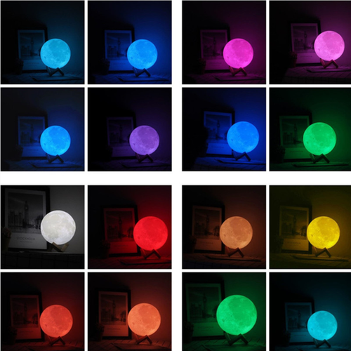 Luminária com 16 opções de cores, ideal para todo tipo de decoração e ambiente. uz azul, amarela, verde, vermelha, branca., violeta... 