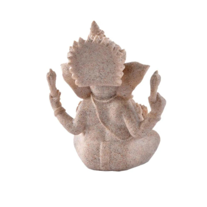 Ganesha em arenito: símbolo de prosperidade e remoção de obstáculos.