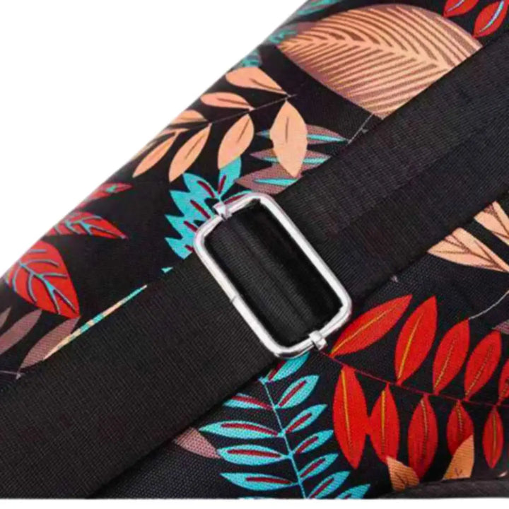 Bolsa para tapete de yoga com alça, zíper e suporte para toalha, celular e chave. 